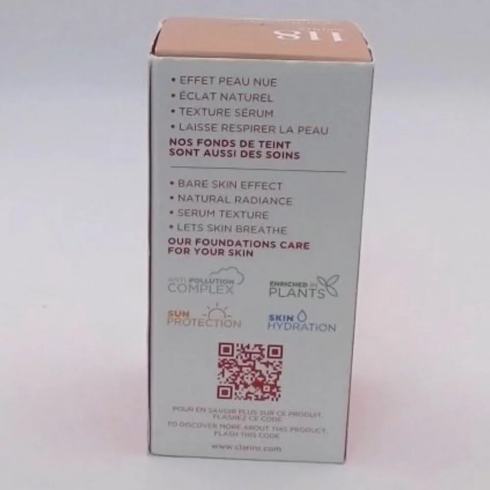 Clarins Skin Illusion Foundation 118‎ Sienna 1 fl oz | NIB